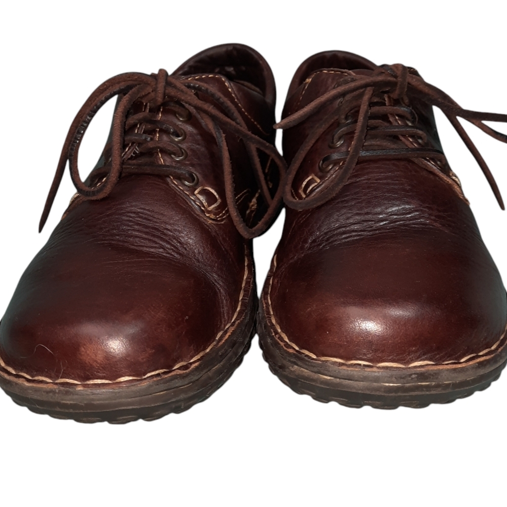 Born Crown Ravine Brown Leather Rugged Casual Oxford Shoes SZ 9 - Picture 3 of 13